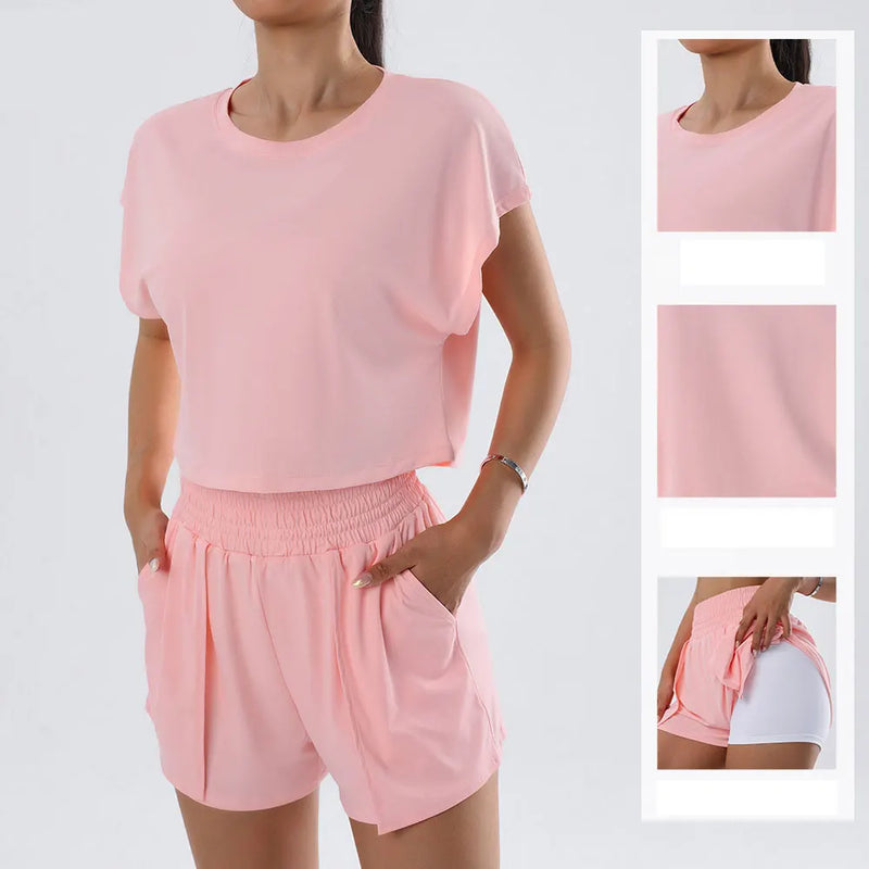 Conjunto BreezeFit - Cropped + Shorts